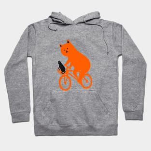 Happy go Lucky Cat 3R ride to the moon Hoodie